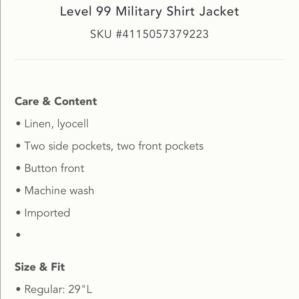 Anthropologie Level 99 shirt jacket - Picture 8 of 8